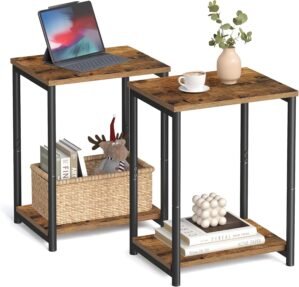 VASAGLE End Tables Set of 2, Side T...