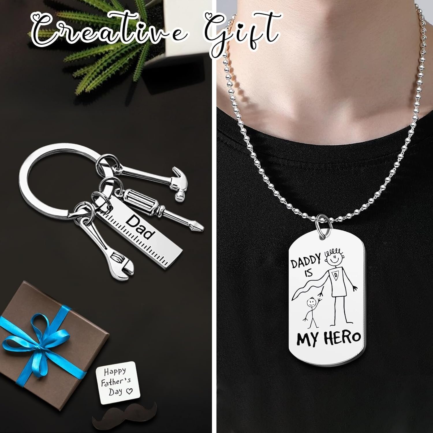 Customized Fathers Day Birthday Gifts for Dad, Personalized Shirts/Sweatshirts/Hoodie with Photos to My Dad - Image 7