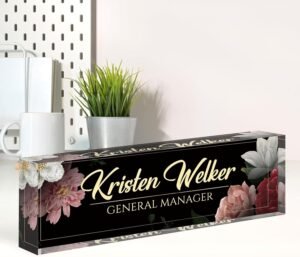 Name Plate for Desk, Desk Name Plat...