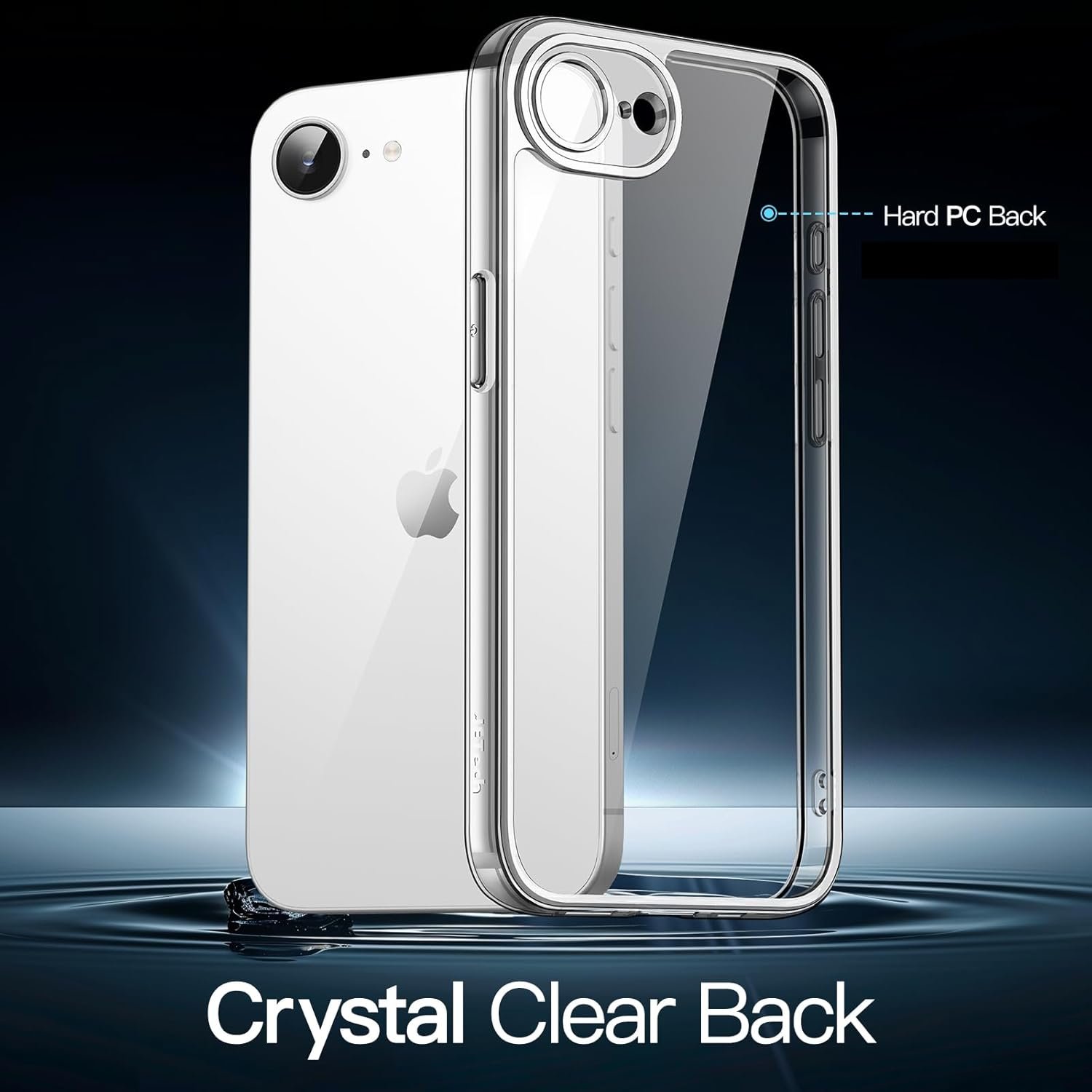 JETech Case for iPhone 17e (2026) / iPhone 16e, Non-Yellowing Shockproof Phone Bumper Cover, Anti-Scratch Clear Back, 6.1-Inch Display (Clear) - Image 3