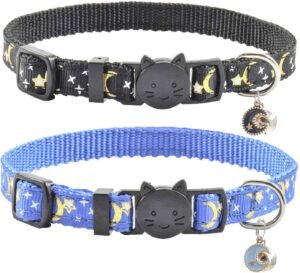 2 PCS Breakaway Cat Collar with Bel...
