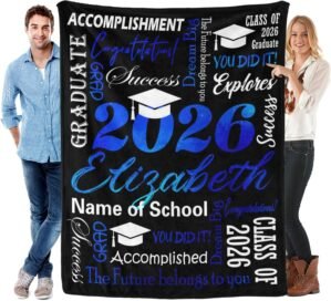 Custom Graduation Gifts Blanket wit...