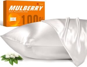 100% Mulberry Silk Pillowcase for H...