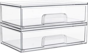 Vtopmart 2 Pack Stackable Clear Pla...