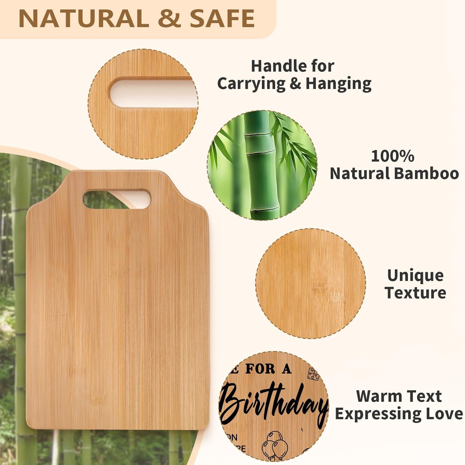 Birthday Gifts for Women, Unique Recipe for A Happy Birthday Cutting Board - Birthday Gifts for Men, Mom, Sister, Wife, Friend - Ideas for Her or Him - Image 4