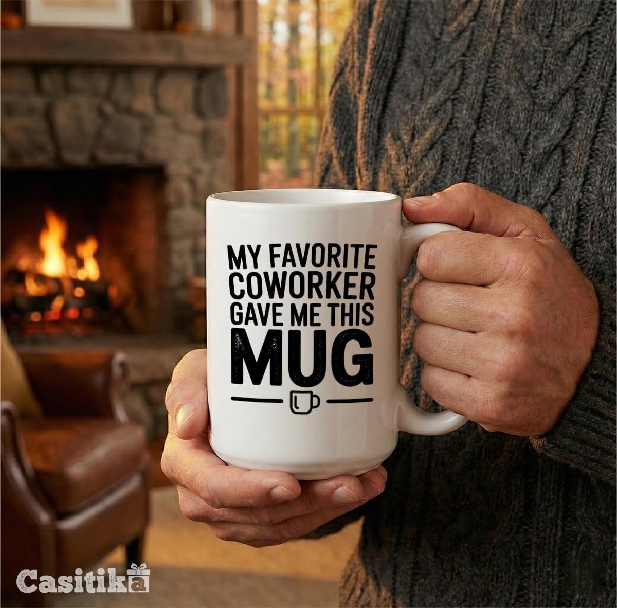 Casitika Funny Coworker Gifts. 15 Oz. My Favorite Coworker Gave Me This Mug. Office Humor Cup For Birthdays, Farewell Moments, Employee Appreciation, And Daily Work Coffee. - Image 4