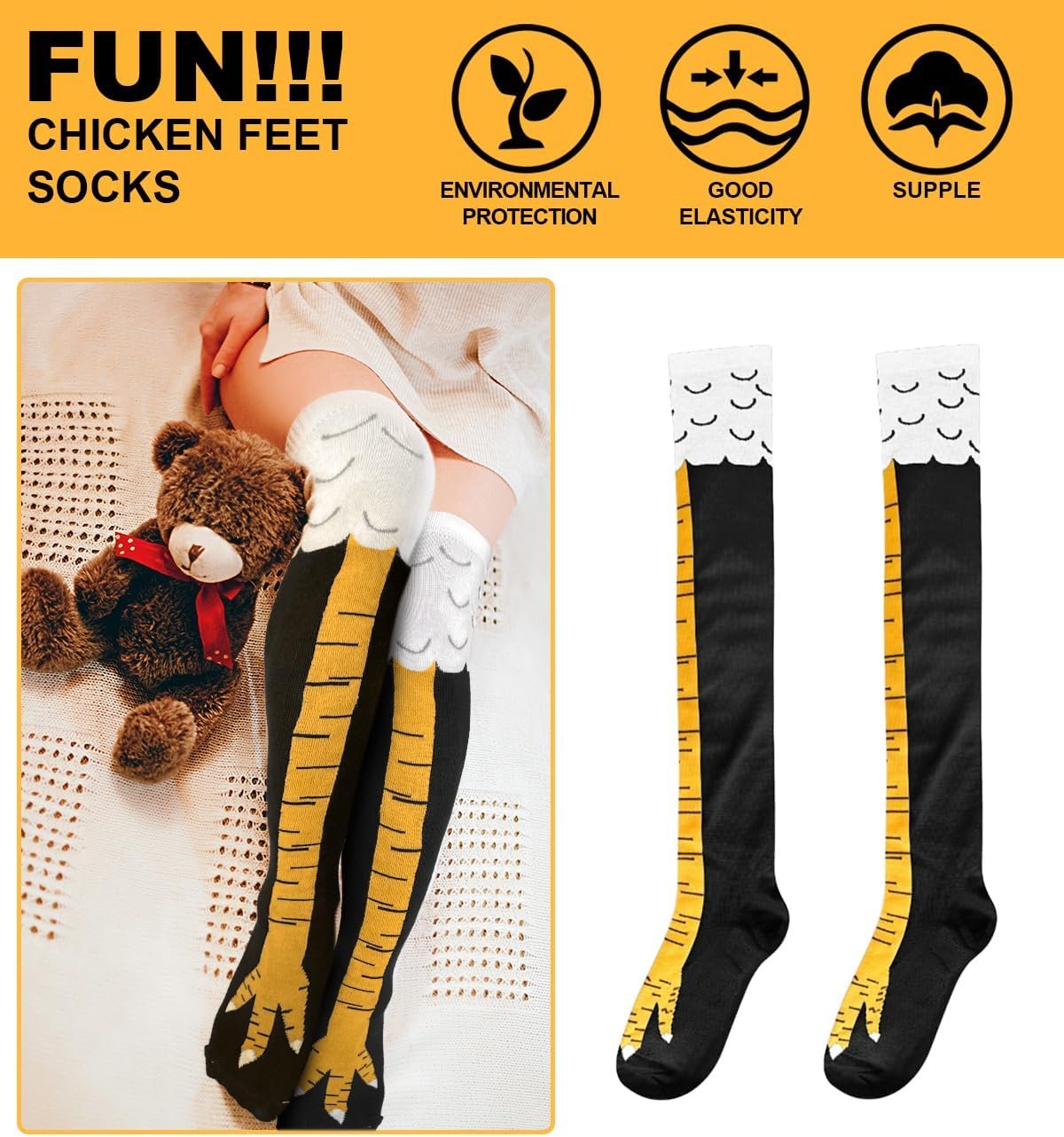 Banvih 3D Animal Paw Socks - Funny Socks Unique Novelty Gag Gifts for Him Her Teens Adults Women Men - Image 5