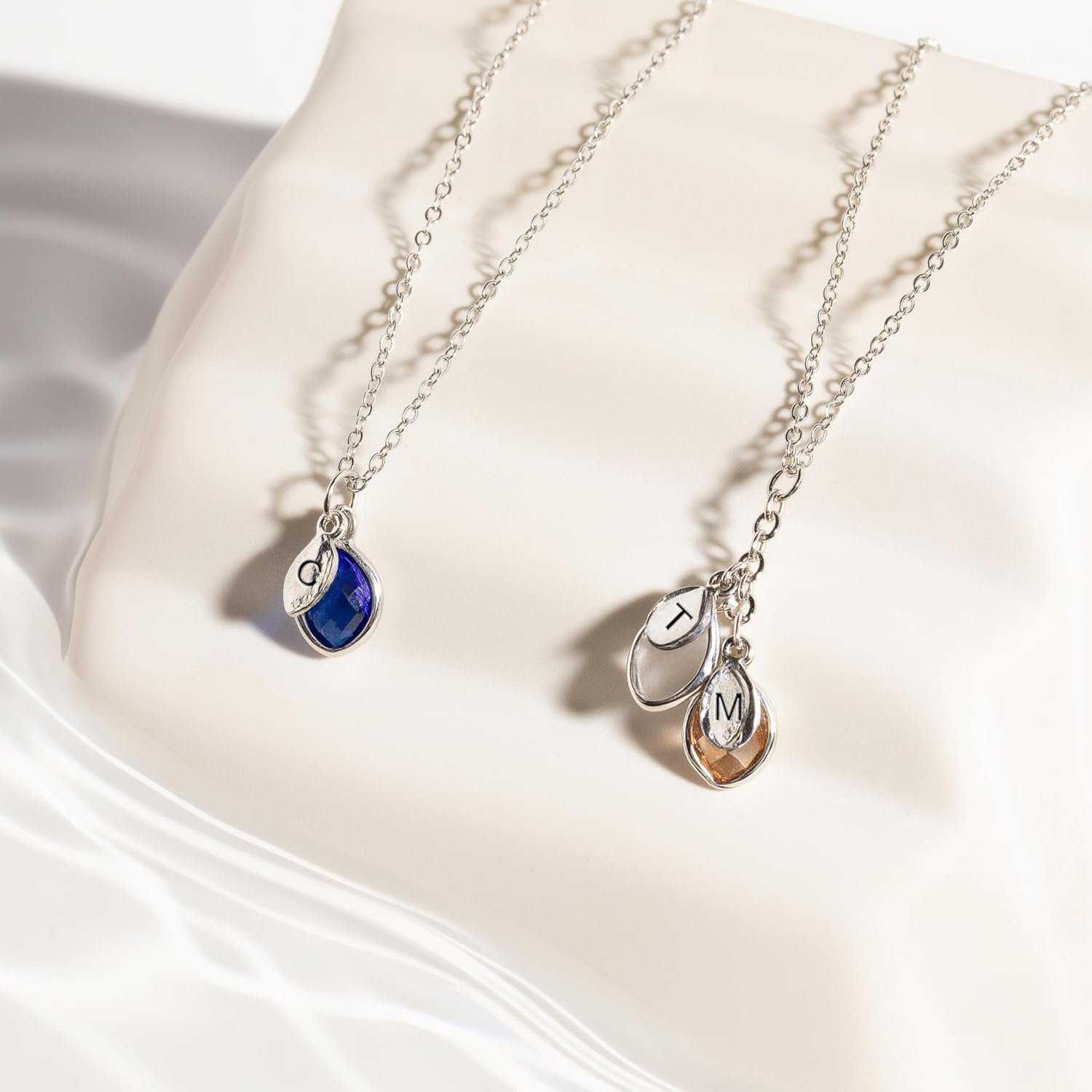 MignonandMignon Birthstone Necklace for Mom Grandma | Personalized Family Initial Necklace for Women | Grandkids Birthstone Jewelry Mothers Day Gift for Her - Image 4