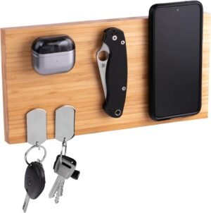 Premium Magnetic Bamboo Key Holder ...