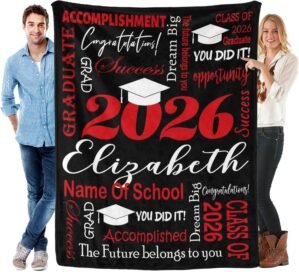 Custom Graduation Blanket with Name...