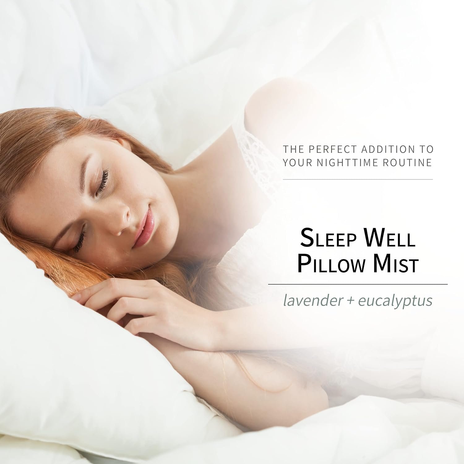 European Spa Source Sleep Well Eucalyptus + Lavender Pillow Mist Spray for Aromatherapy, At Home Spa Experience, Tension Relief, Sleep Support, and Relaxation, 4 fl oz. - Image 2