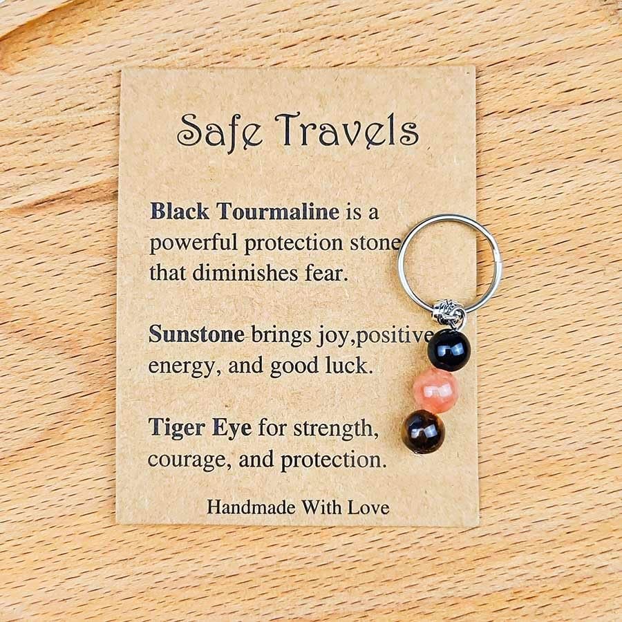 Good Luck Gifts Keychains Healing Crystals Key Ring Inspirational Gift Protection Gifts Stress Relief Gift Keychain - Image 4
