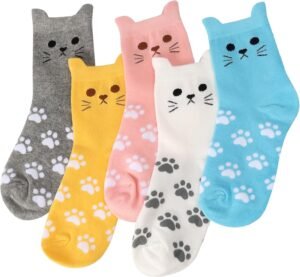 AGRIMONY Women’s Cat Socks Cu...