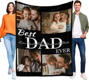 Best Dad Ever Gifts, Custom Blanket...