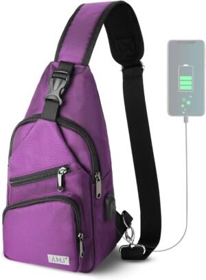 AMJ Sling Bag for Hiking and Outdoo...