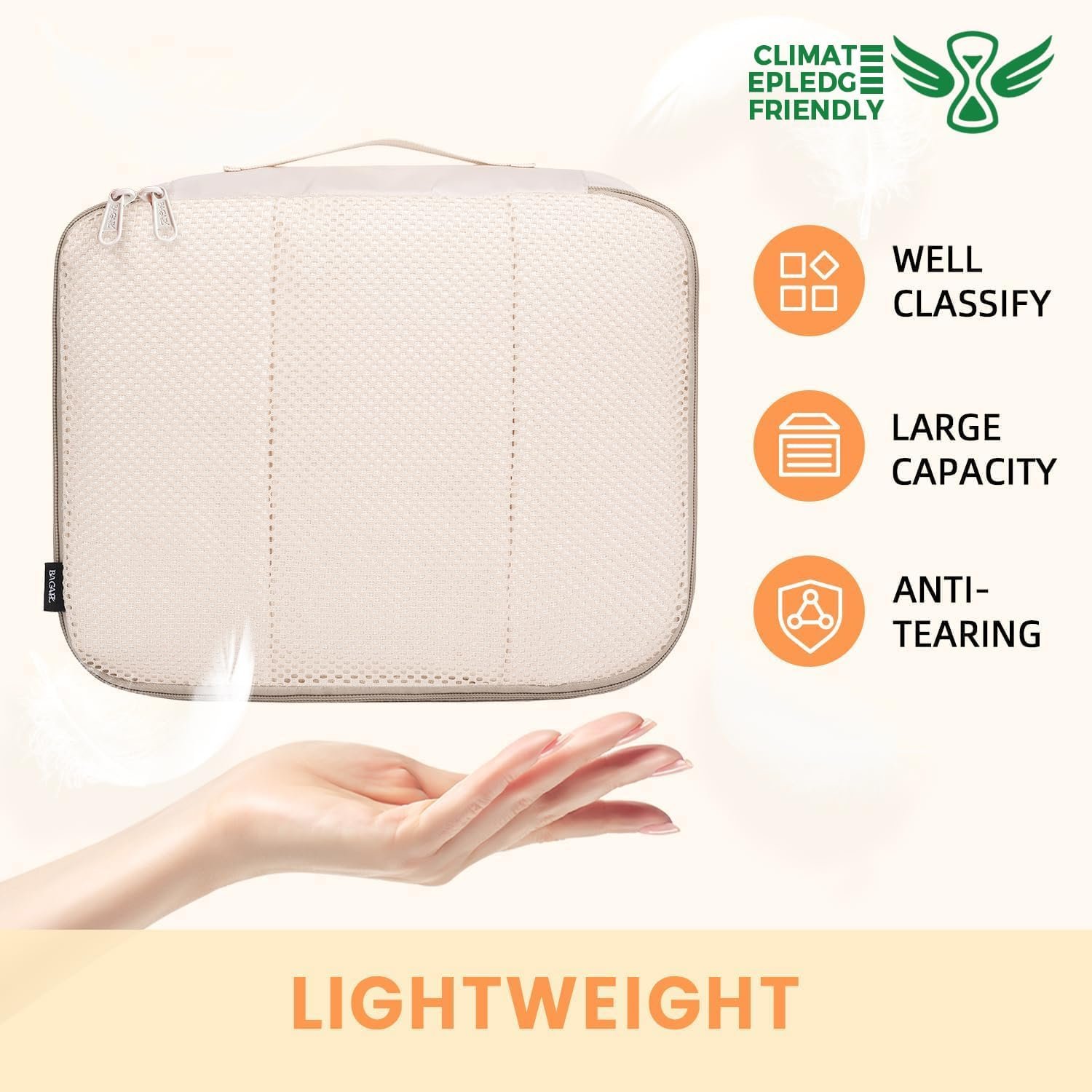BAGAIL 8 Set Packing Cubes Luggage Packing Organizers for Travel Accessories - Image 3