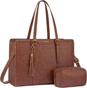 LOVEVOOK Laptop Tote Bag for Women,...