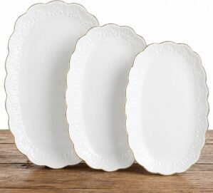 Kassel Ceramic Serving Platter Set ...