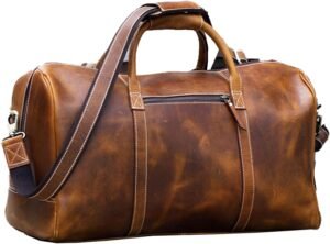 KomalC Leather Duffel Bags for Men ...