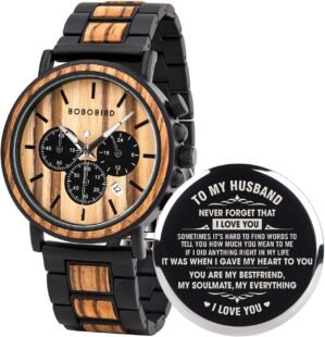 BOBO BIRD Mens Personalized Engrave...