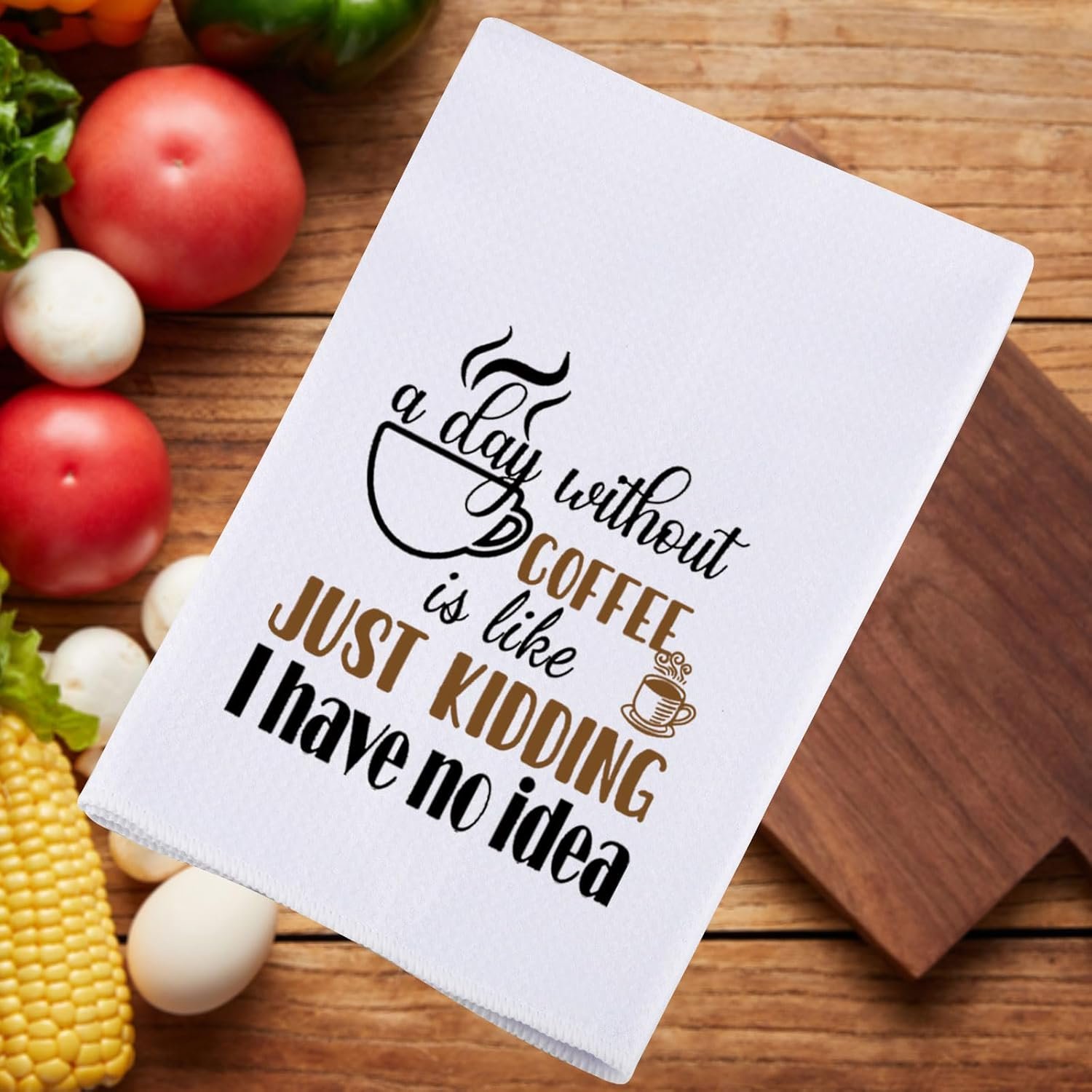 JNIAP Coffee Kitchen Towels Coffee Bar Decor Coffee House Towel Coffee Lovers Gifts Coffee Towels for Coffee Bar (Without Coffee kt) - Image 7