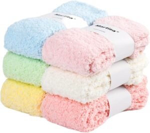 MARTIZA Womens Fuzzy Socks,6 Pairs ...
