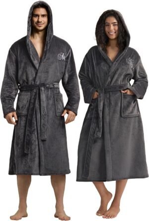 AW BRIDAL 2Pcs Mr and Mrs Robes for...