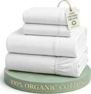 LANE LINEN Queen Sheets 100% Organi...