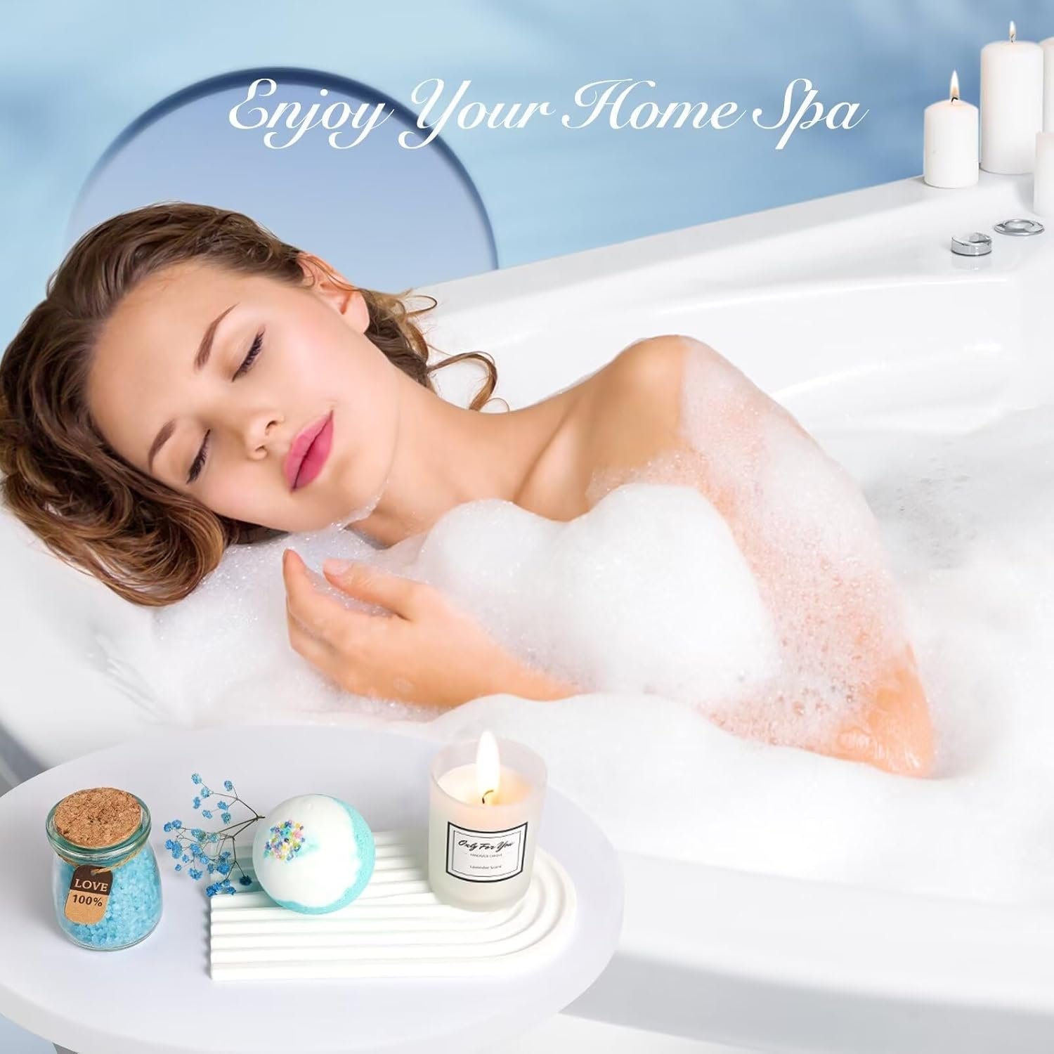 Birthday Gifts for Women - Relaxing Spa Gift Basket Set, Gifts for Women Who Have Everything, Gifts for Mom Her, Happy Birthday Gifts for Mom Sister, Best Friend Gift for Sister - Image 4