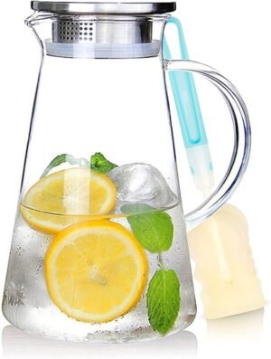SUSTEAS 2.0 Liter 68oz Glass Pitche...