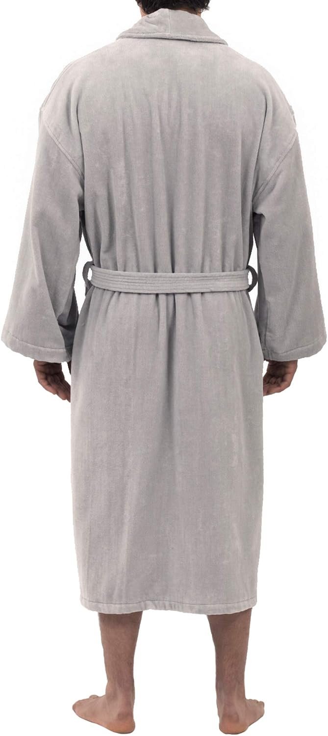 Alpine Swiss Pure Cotton Mens Terry Cloth Bathrobe Super Absorbent Spa Robe - Image 5