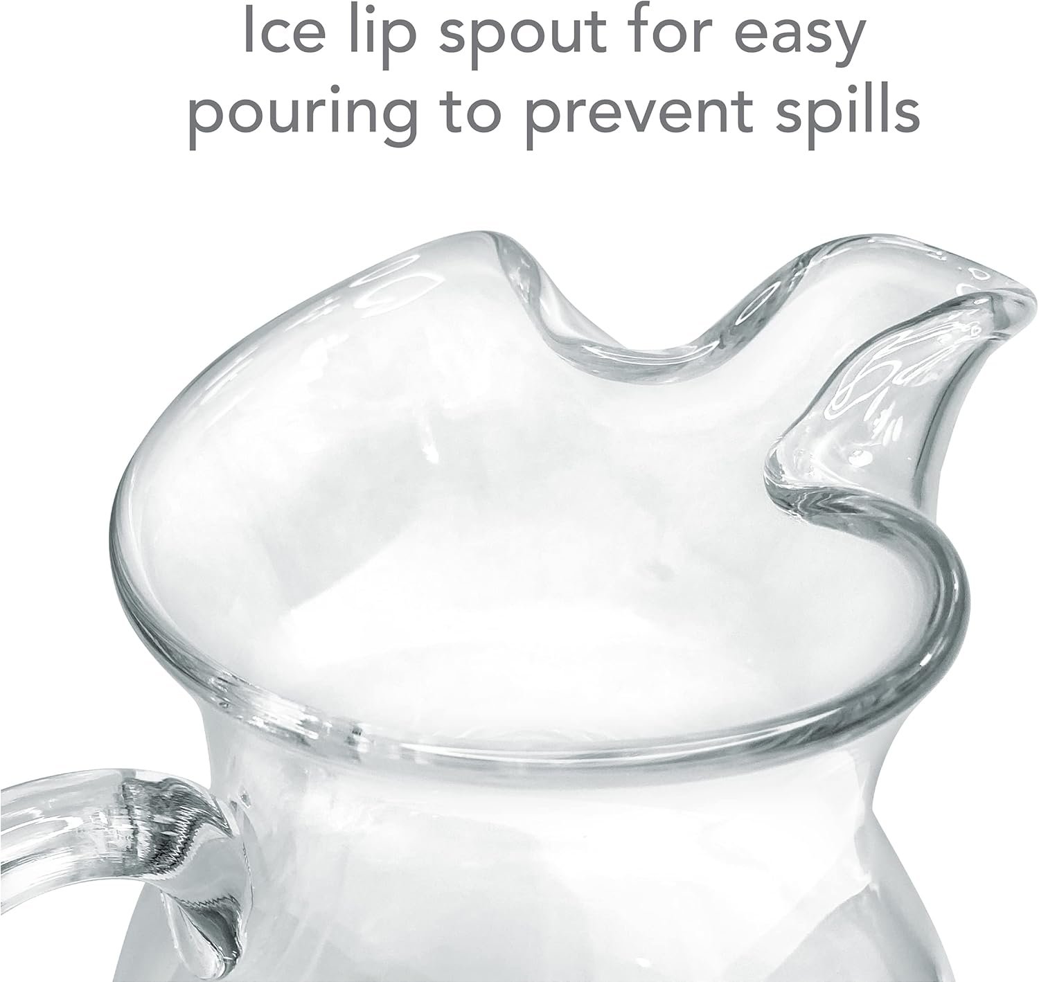 Mikasa Napoli Glass Pitcher, 70 oz - Large Glass Water Pitcher with Spout for Serving Water, Juice, Sangria, Lemonade and More - Dishwasher Safe Elegant Glass Pitcher for Entertaining - Image 5