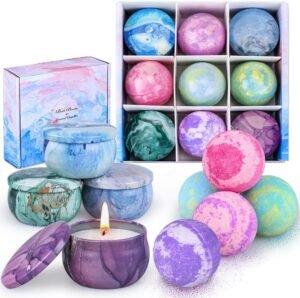 Bath Bombs Gift Set – 5 Large...