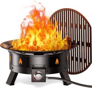 Ciays Large Propane Fire Pit 19 Inc...