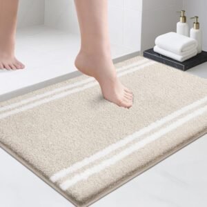 PURRUGS Bathroom Rug Non-Slip Machi...