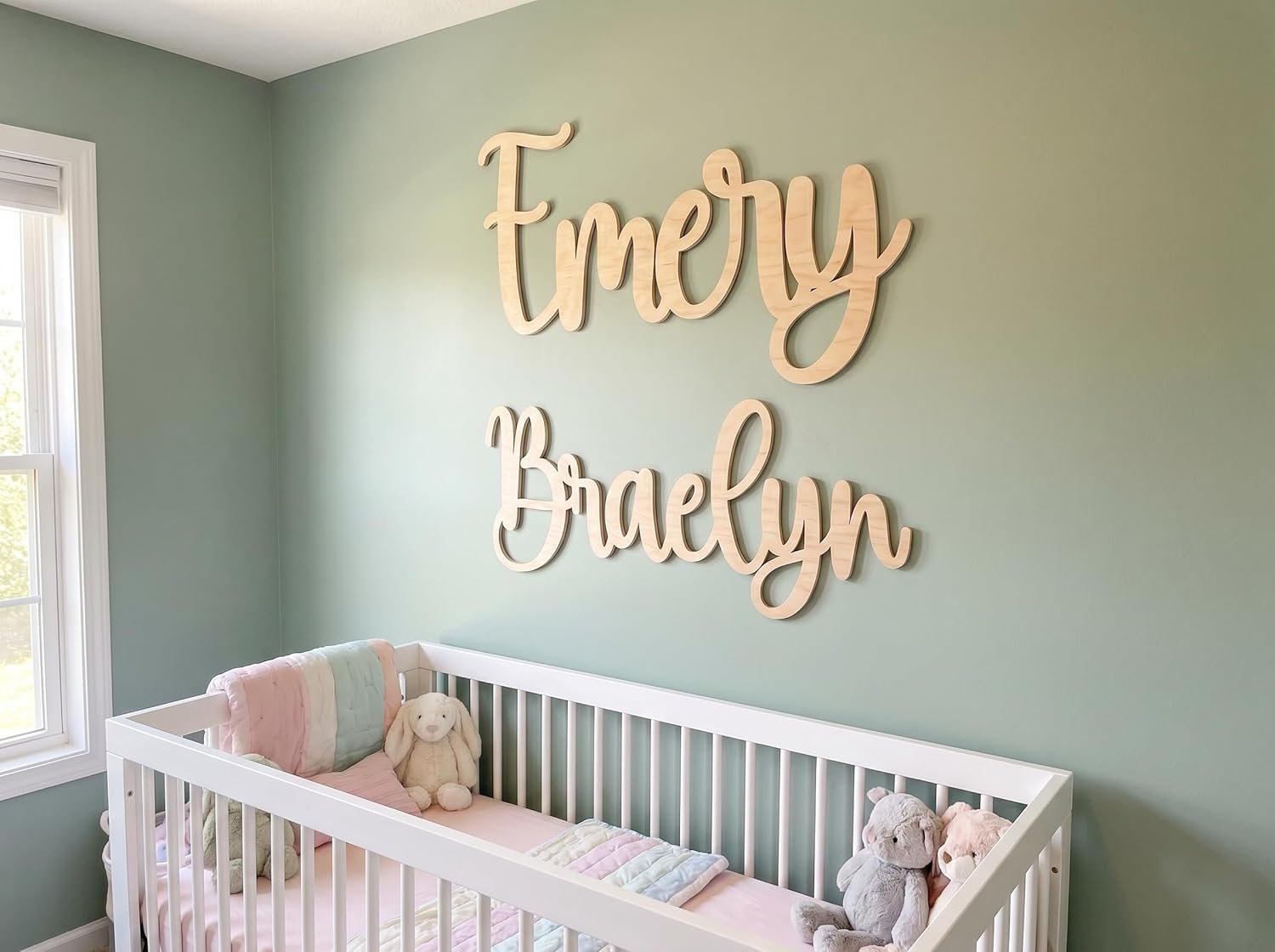 Personalized Wood Sign, Laser Cut Birch Plywood, Select Favorite Font, Size and up to 3 Lines per Size, Live Preview