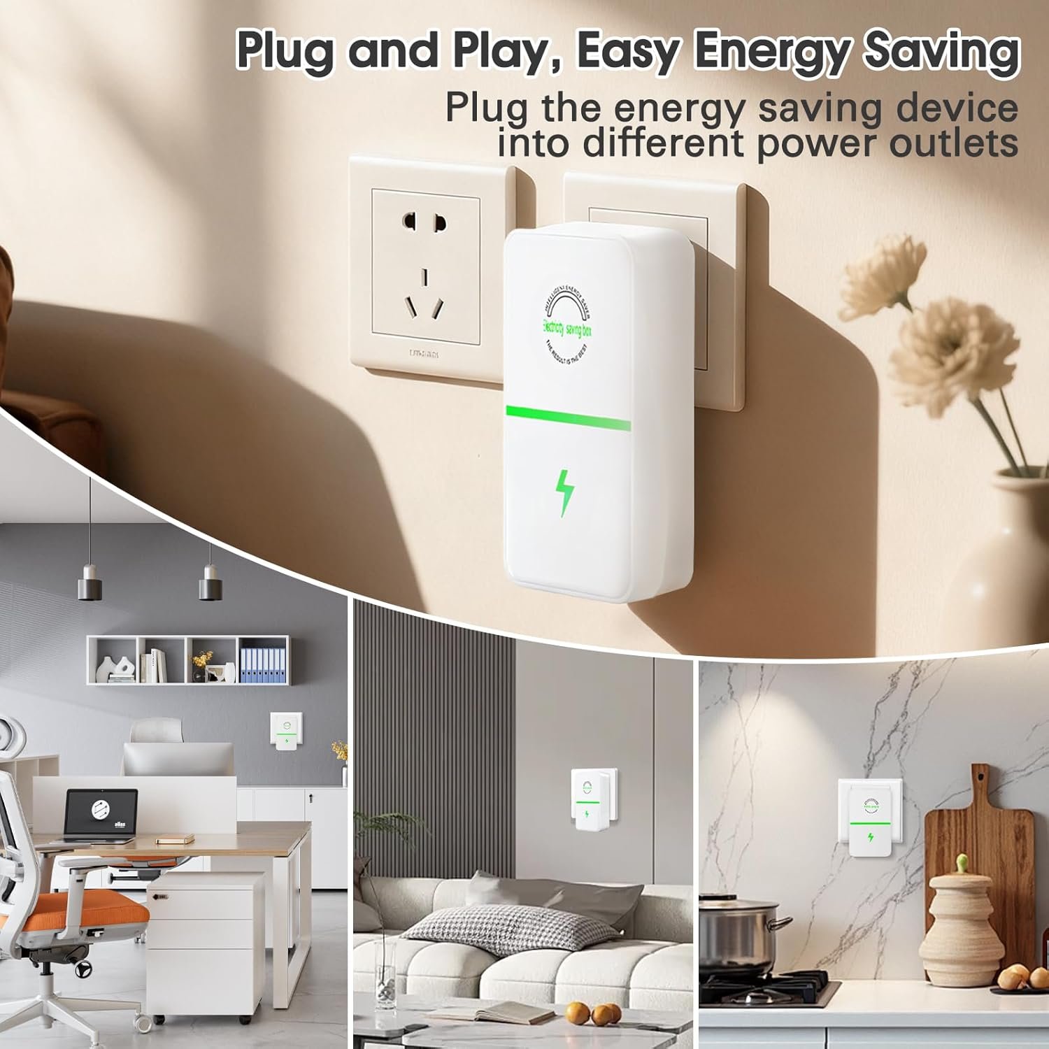 2pcs Energy Power Saver Smart Plugs, Electric Energy Saver Power Device Electricity Saving Boxes for Home, Office - Image 5