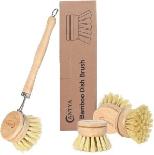 Bamboo Dish Brush with Handle ̵...