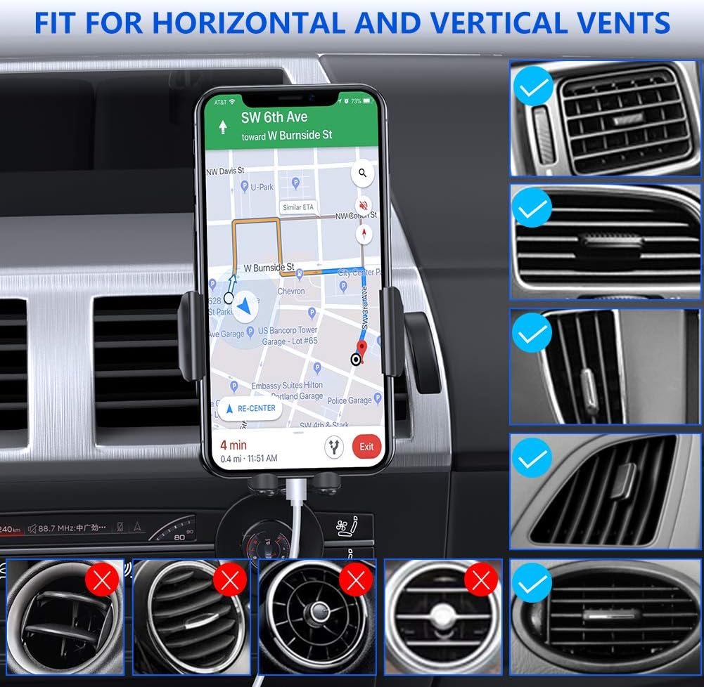 Miracase Phone Holder for Car Vent【2026 Wider Clamp & Metal Hook】 Car Phone Holder Mount for Vent Clip Hand Free Cell Phone Car Mount for iPhone 17 Pro Max 16 15 14 13 12 Samsung S25 Car Accesorries - Image 2
