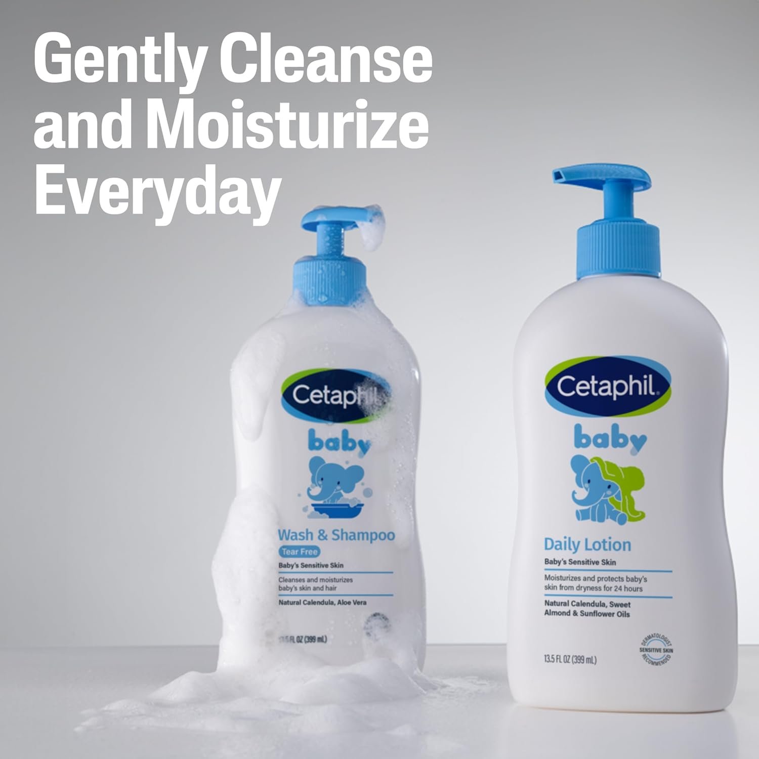Cetaphil Baby Wash & Shampoo, 13.5oz Pack of 2, Hypoallergenic, Gentle Enough for Everyday Use, Soap Free - Image 5