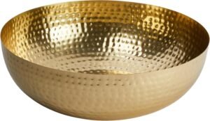 Creative Co-Op Round Hammered Metal...