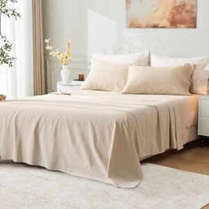 MEISHANG Stone Washed French Linen ...