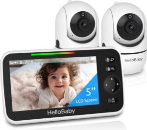 HelloBaby Upgrade 5’’ Baby Moni...