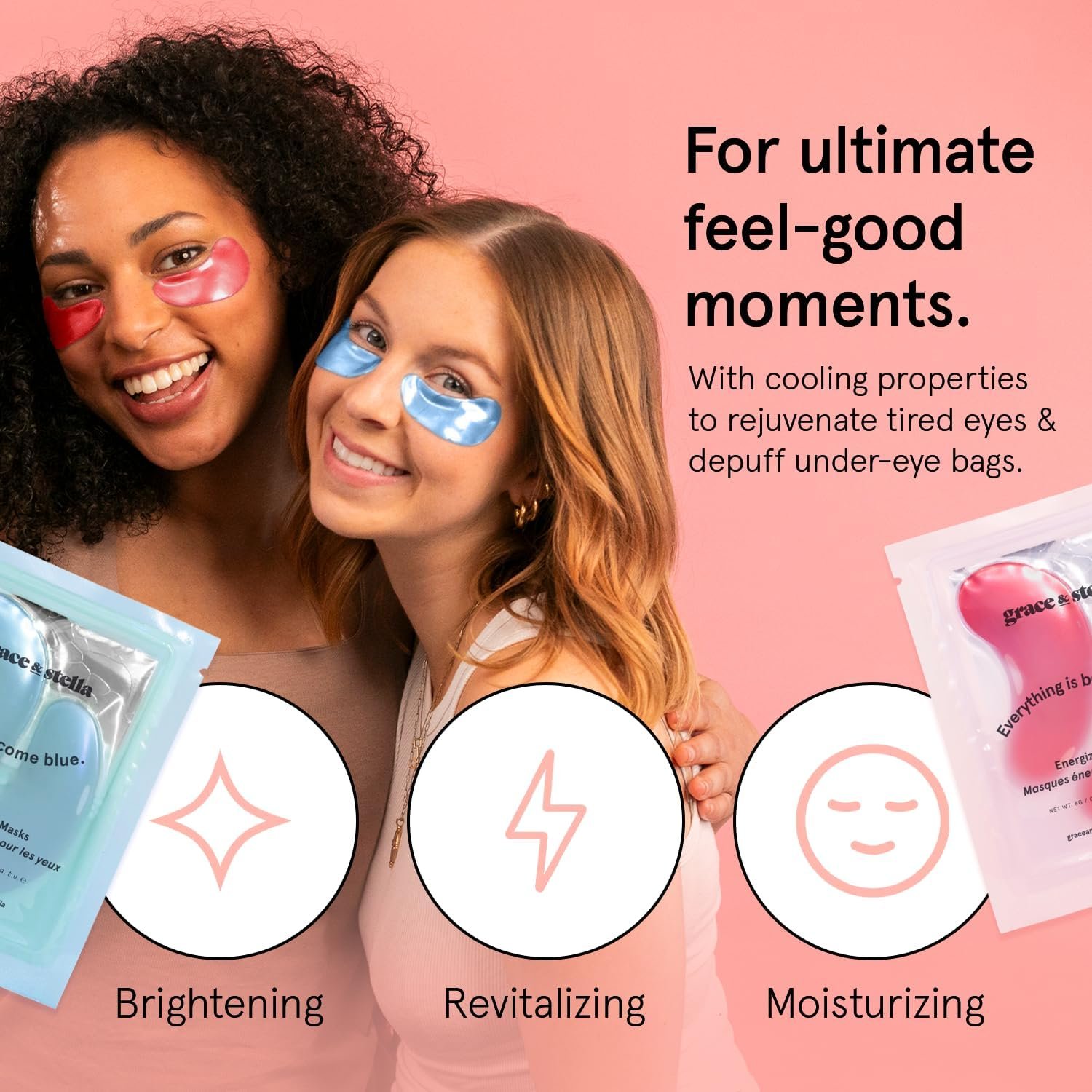 grace & stella Award Winning Skin Care Set - Gifts for Women - Travel Size Toiletries with Eye Masks, Hyaluronic Acid Serum, Lip Balm & More - Bridesmaids, Birthdays, Teen Girl Gifts - Vegan Self Care - Image 4