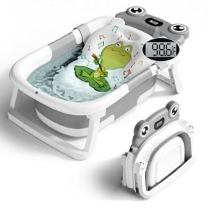 BUNWAG Baby Bathtub, Collapsible Ne...