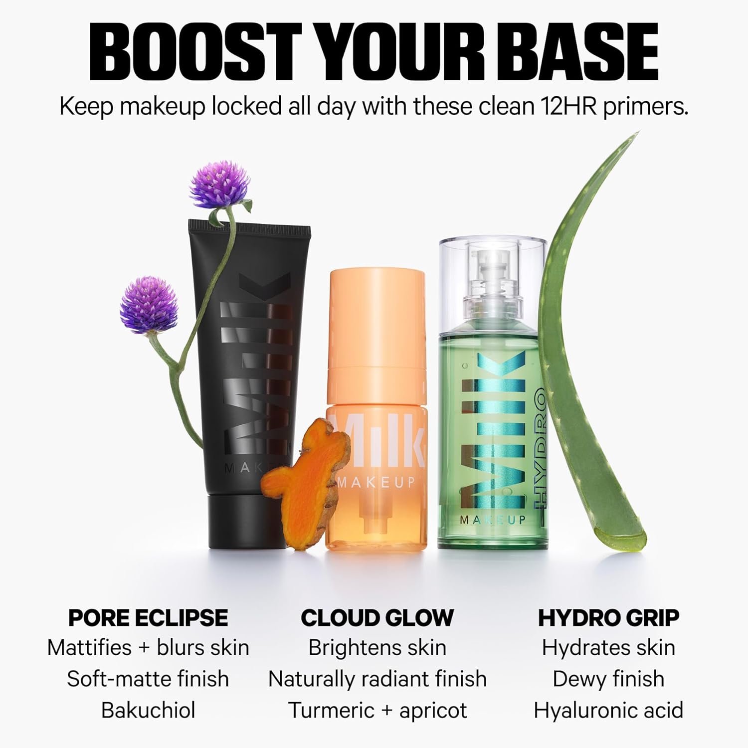 Milk Makeup Hydro Grip Primer with Hyaluronic Acid + Niacinamide – Hydrating Face Primer Grips Makeup for Up to 12 Hours – Silicone-Free, Lightweight Gel with Dewy Finish - Image 8