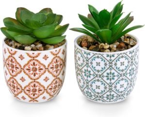 Artificial Plants Succulent Flowers...
