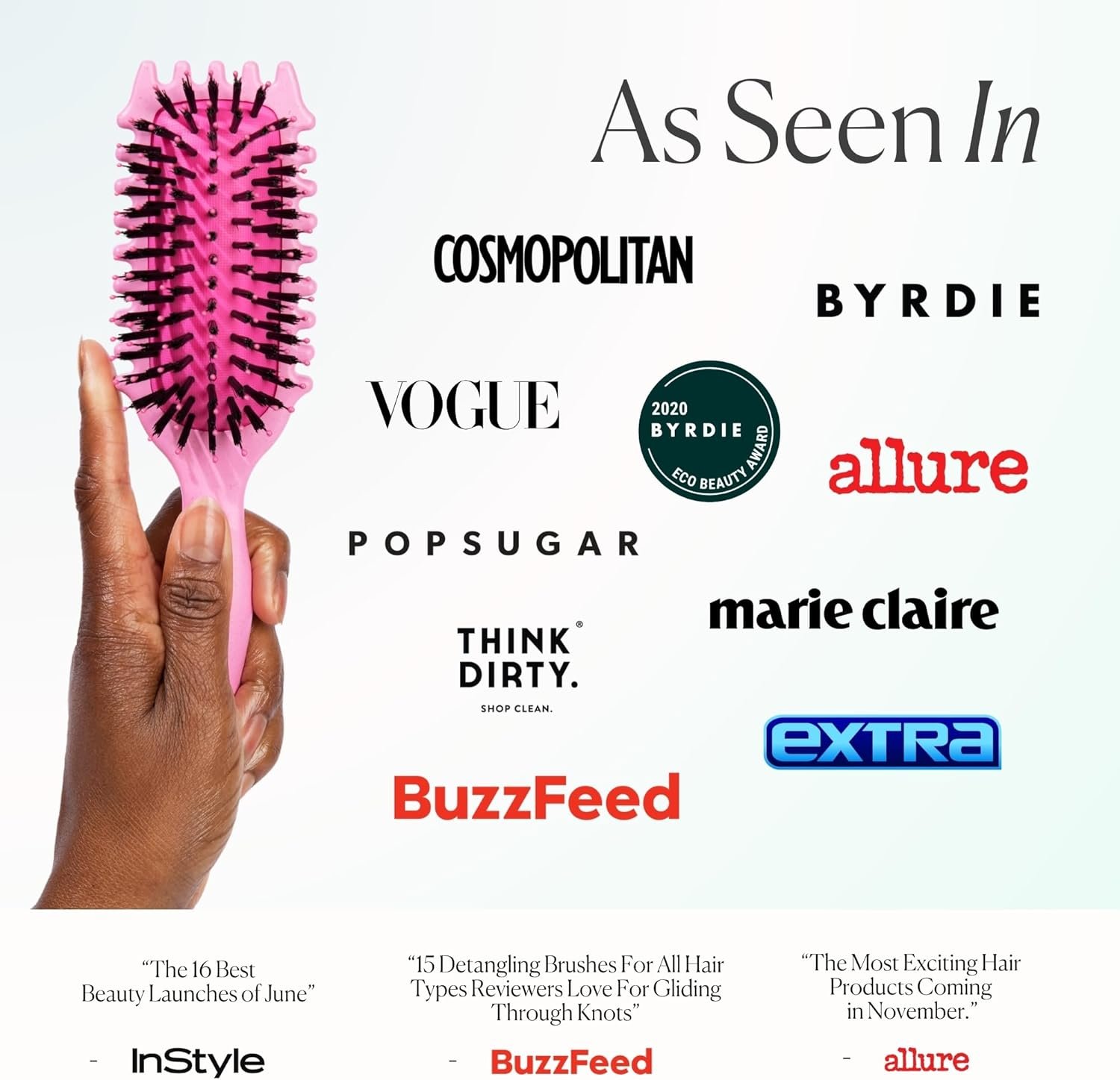 Bounce Curl Define EdgeLift Brush, 5-in-1 Tool for Effortlessly Defined Curls, Waves & Coils, Reduces Frizz - Teal - Image 7