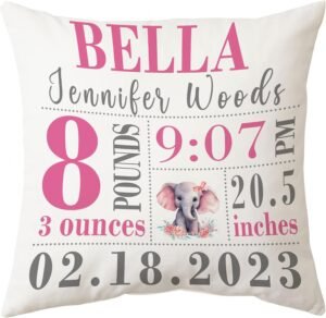 Hyturtle Personalized Girls Birth A...