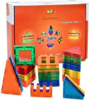 Gemmicc Magnetic Tiles Building Blo...